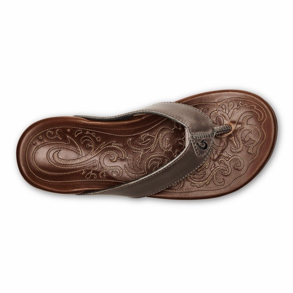 Sandalias Olukai Mekila - Chanclas Hombre Cafes 20591-840